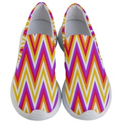 Chevrons Stripes Pattern Geometric Women s Lightweight Slip Ons