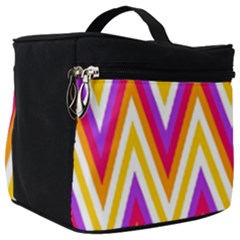 Chevrons Stripes Pattern Geometric Make Up Travel Bag (big)