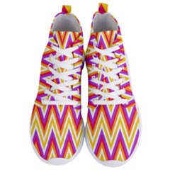 Chevrons Stripes Pattern Geometric Men s Lightweight High Top Sneakers