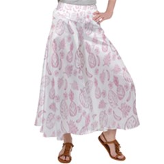 Tropical Pattern Satin Palazzo Pants