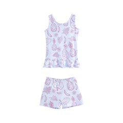 Tropical Pattern Kids  Boyleg Swimsuit