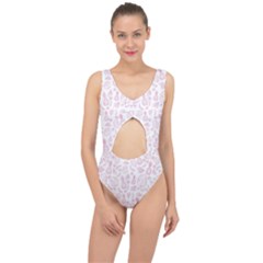 Tropical Pattern Center Cut Out Swimsuit