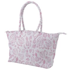 Tropical Pattern Canvas Shoulder Bag