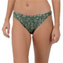 Tropical pattern Band Bikini Bottom View1