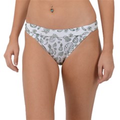 Tropical Pattern Band Bikini Bottom