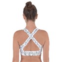 Tropical pattern Cross Back Sports Bra View2