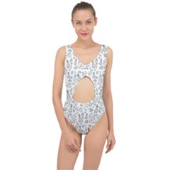 Tropical Pattern Center Cut Out Swimsuit