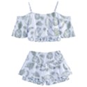 Tropical pattern Kids  Off Shoulder Skirt Bikini View2