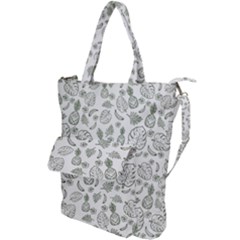 Tropical Pattern Shoulder Tote Bag