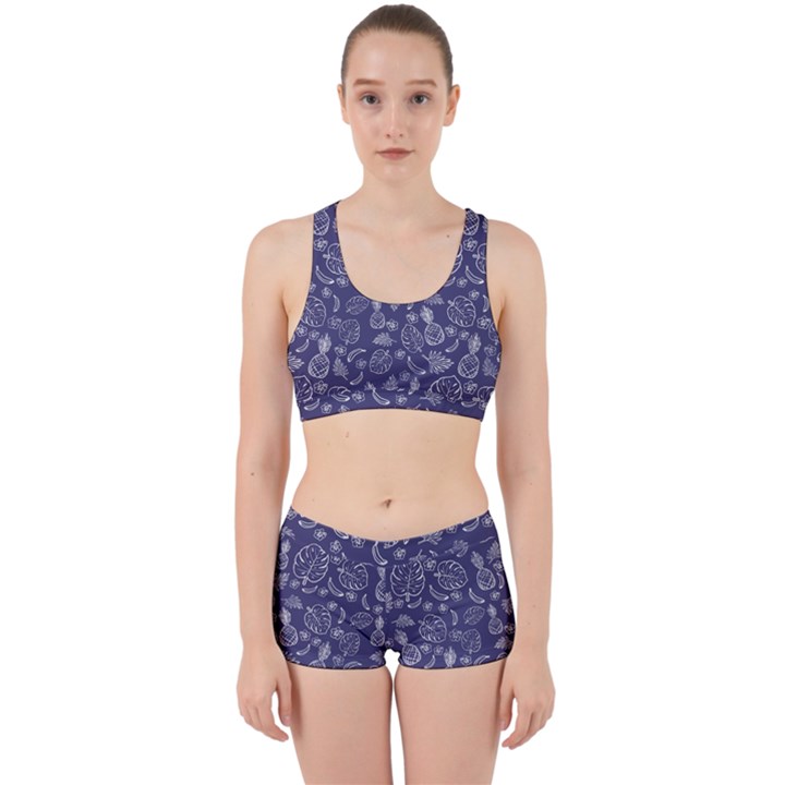 Tropical pattern Work It Out Gym Set