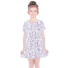 Tropical Pattern Kids  Simple Cotton Dress