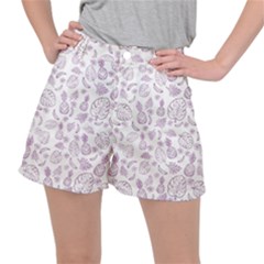 Tropical Pattern Stretch Ripstop Shorts