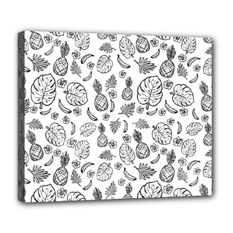 Tropical Pattern Deluxe Canvas 24  X 20  (stretched) by Valentinaart