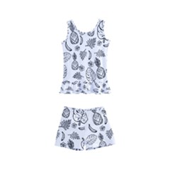 Tropical Pattern Kids  Boyleg Swimsuit