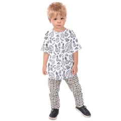 Tropical Pattern Kids  Raglan Tee