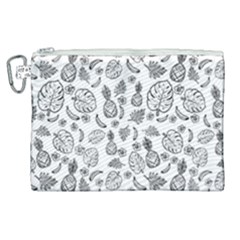 Tropical Pattern Canvas Cosmetic Bag (xl)