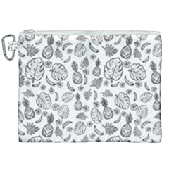 Tropical Pattern Canvas Cosmetic Bag (xxl)