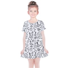 Tropical Pattern Kids  Simple Cotton Dress by Valentinaart