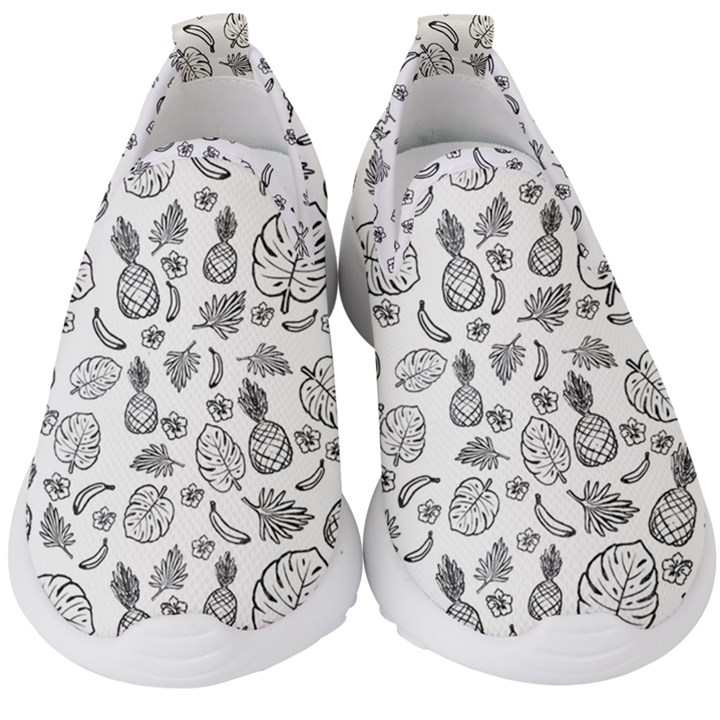 Tropical pattern Kids  Slip On Sneakers