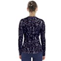 Tropical pattern V-Neck Long Sleeve Top View2