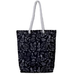 Tropical Pattern Full Print Rope Handle Tote (small)