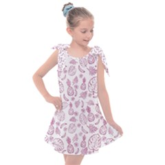 Tropical Pattern Kids  Tie Up Tunic Dress by Valentinaart