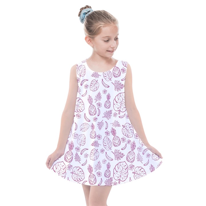 Tropical pattern Kids  Summer Dress