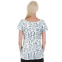 Tropical pattern Cap Sleeve Top View2