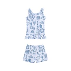 Tropical Pattern Kids  Boyleg Swimsuit