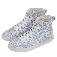 Tropical Pattern Women s Hi-top Skate Sneakers