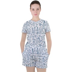 Tropical Pattern Women s Tee And Shorts Set