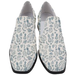 Tropical Pattern Slip On Heel Loafers