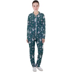 Tropical Pattern Casual Jacket And Pants Set