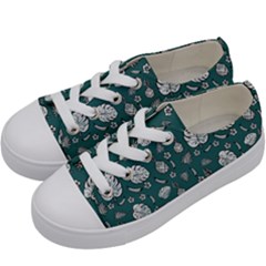 Tropical Pattern Kids  Low Top Canvas Sneakers by Valentinaart