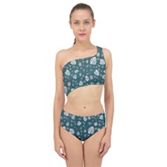 Tropical Pattern Spliced Up Two Piece Swimsuit by Valentinaart