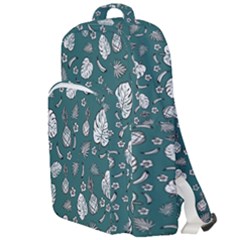 Tropical Pattern Double Compartment Backpack