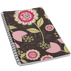 Flowers Wallpaper Floral Decoration 5 5  X 8 5  Notebook