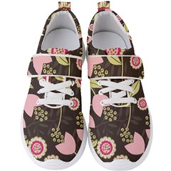 Flowers Wallpaper Floral Decoration Men s Velcro Strap Shoes by Pakrebo