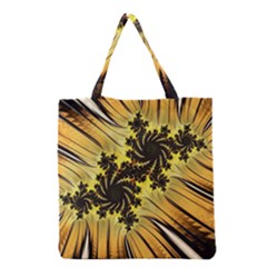 Fractal Art Colorful Pattern Grocery Tote Bag by Pakrebo