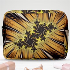 Fractal Art Colorful Pattern Make Up Pouch (large)