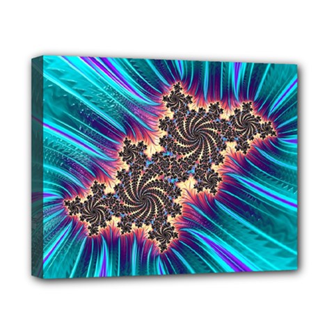 Fractal Mandelbrot Mathematical Canvas 10  X 8  (stretched) by Pakrebo