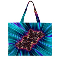 Fractal Mandelbrot Mathematical Zipper Mini Tote Bag by Pakrebo