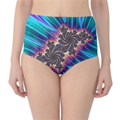 Fractal Mandelbrot Mathematical Classic High-waist Bikini Bottoms by Pakrebo