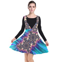 Fractal Mandelbrot Mathematical Plunge Pinafore Dress