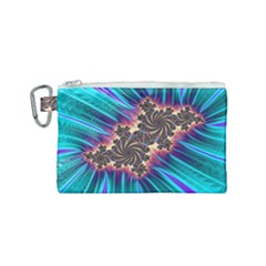 Fractal Mandelbrot Mathematical Canvas Cosmetic Bag (small)