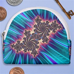 Fractal Mandelbrot Mathematical Horseshoe Style Canvas Pouch