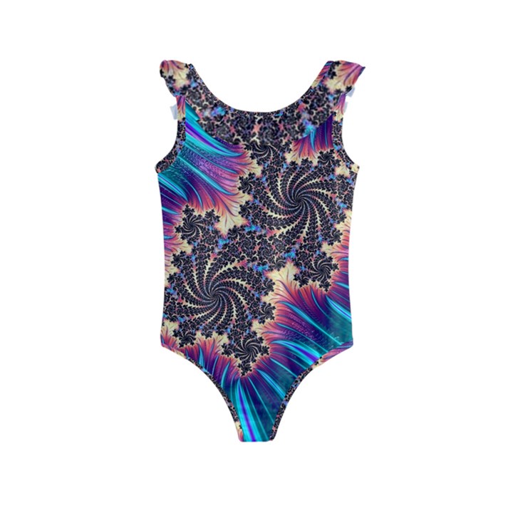 Fractal Mandelbrot Mathematical Kids  Frill Swimsuit