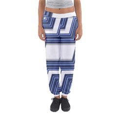 Geometric Fabric Texture Diagonal Women s Jogger Sweatpants by Pakrebo