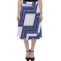 Geometric Fabric Texture Diagonal Classic Midi Skirt View1