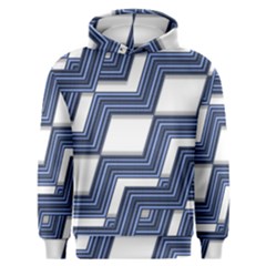 Geometric Fabric Texture Diagonal Men s Overhead Hoodie by Pakrebo